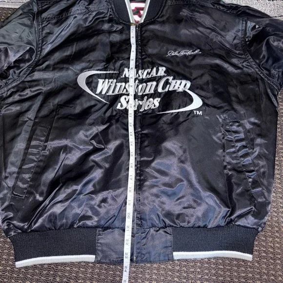 Vintage Dale Earnhardt Goodwrench Leather Jacket Men's Large NASCAR Racing